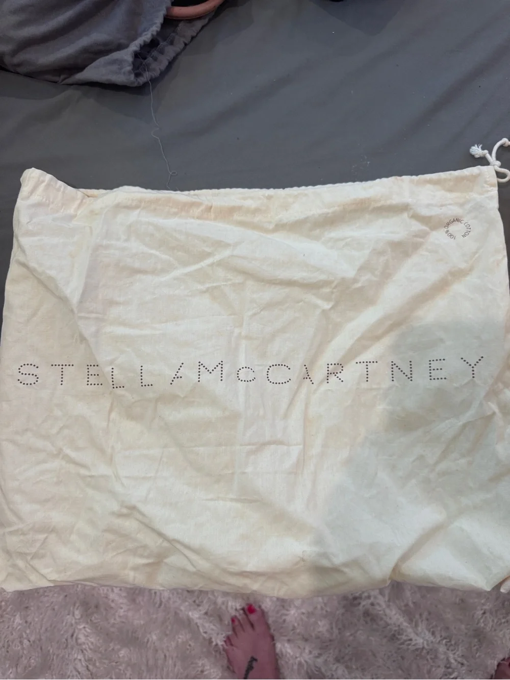 Stella McCartney Mustard Yellow Fringe Tote with Chain Strap